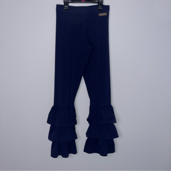 Matilda Jane Deep Blue Ruffle Leggings - Picture 1 of 5